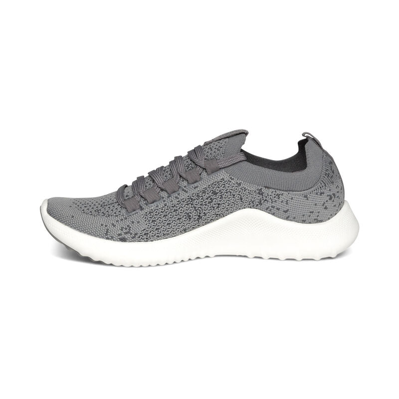 Carly Arch Support Sneakers Grey - Aetrex Middle East
