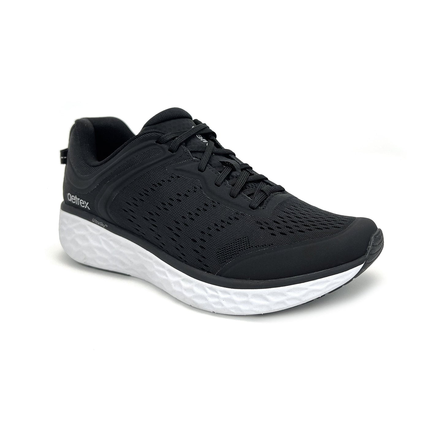 Chase Arch Support Sneakers Men Black/White - Aetrex Middle East