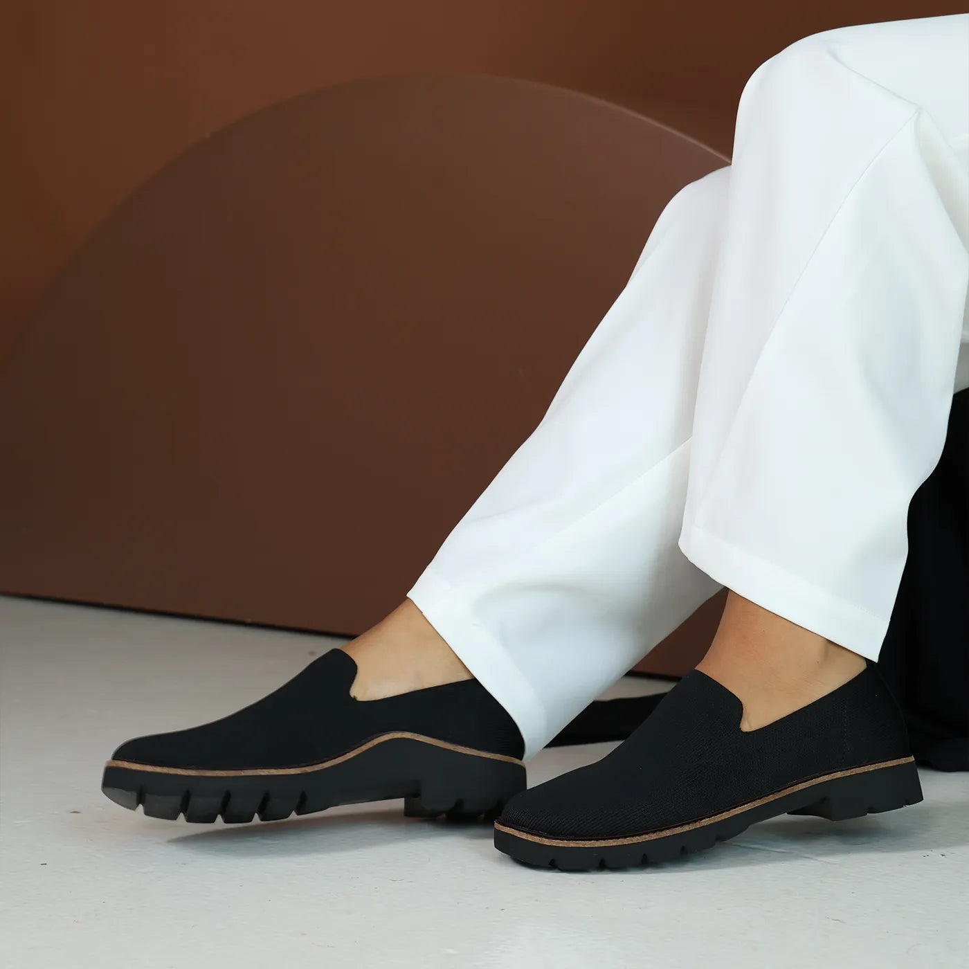 Chloe Women Slip On Loafers Black - Aetrex Middle East