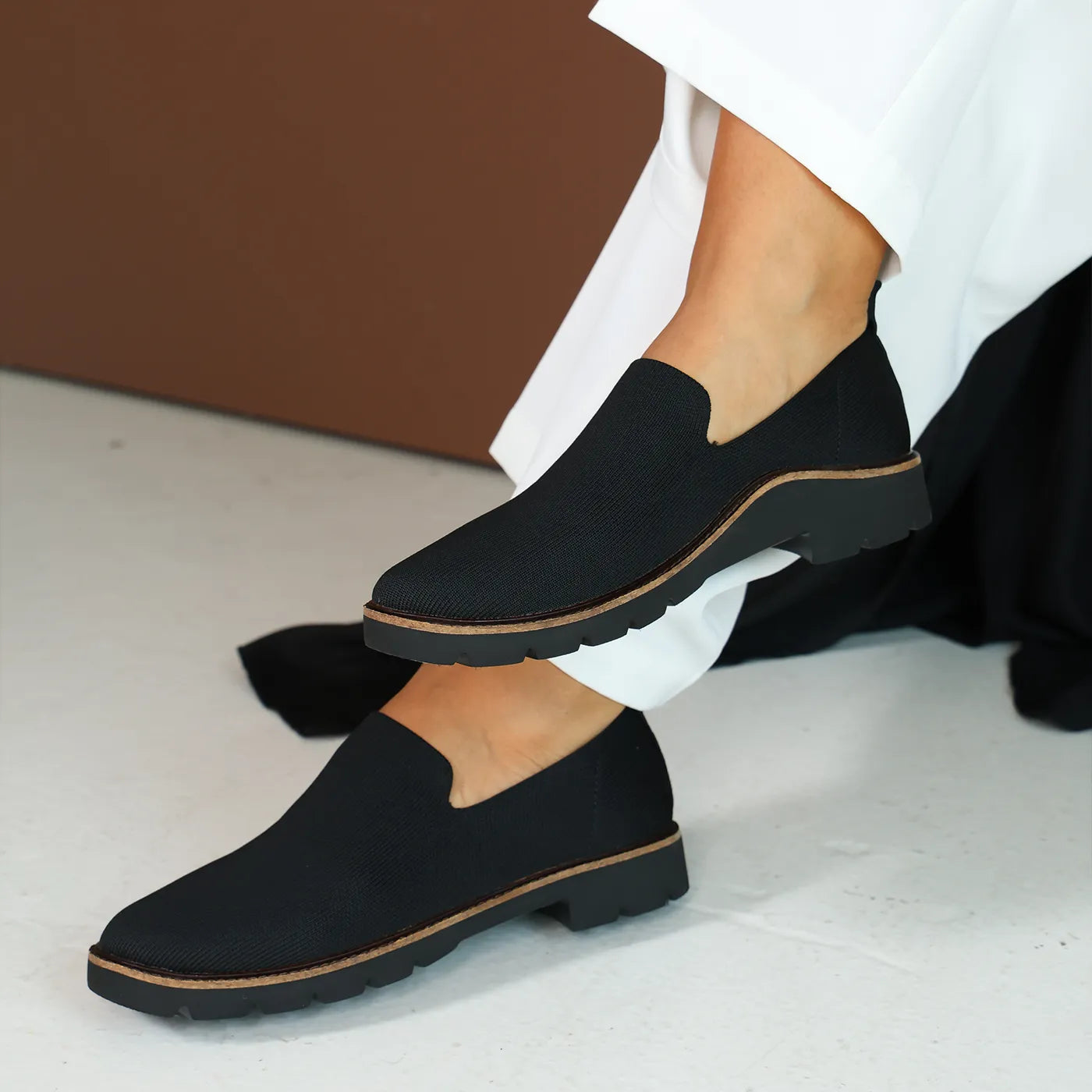 Chloe Women Slip On Loafers Black - Aetrex Middle East