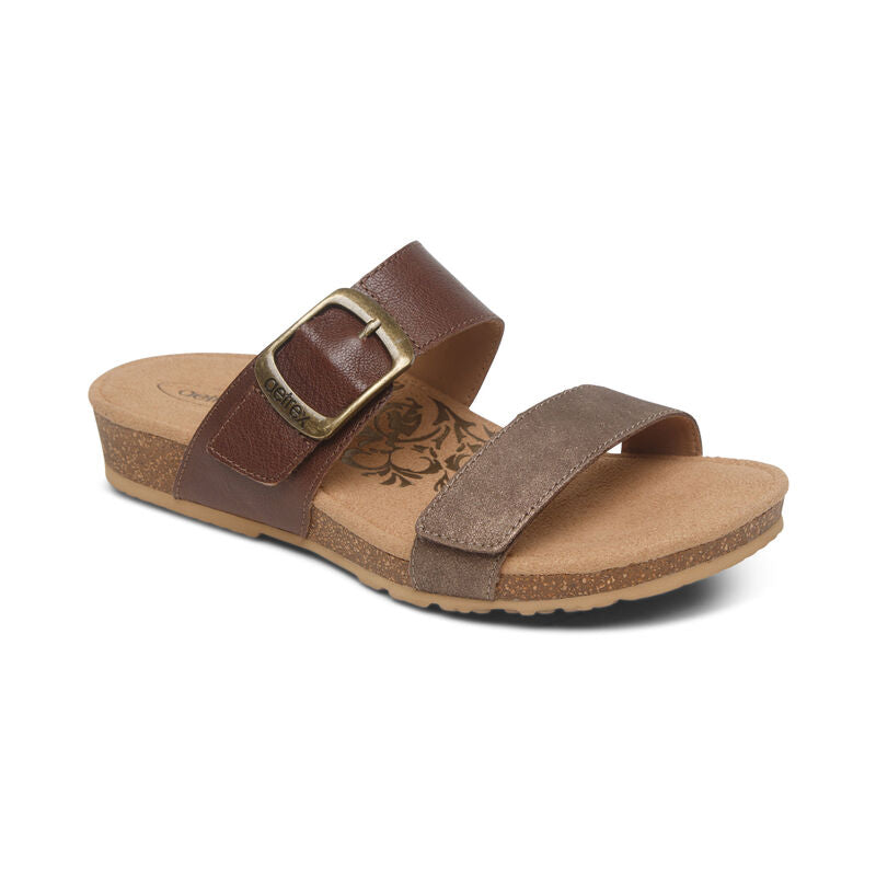 Daisy Adjustable Slides Women Brown - Aetrex Middle East