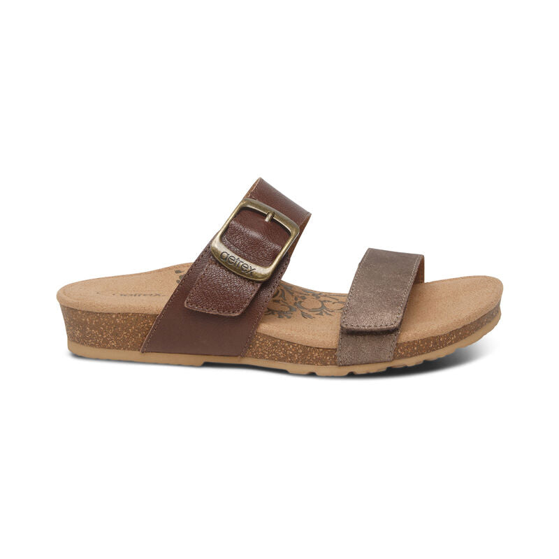 Daisy Adjustable Slides Women Brown - Aetrex Middle East
