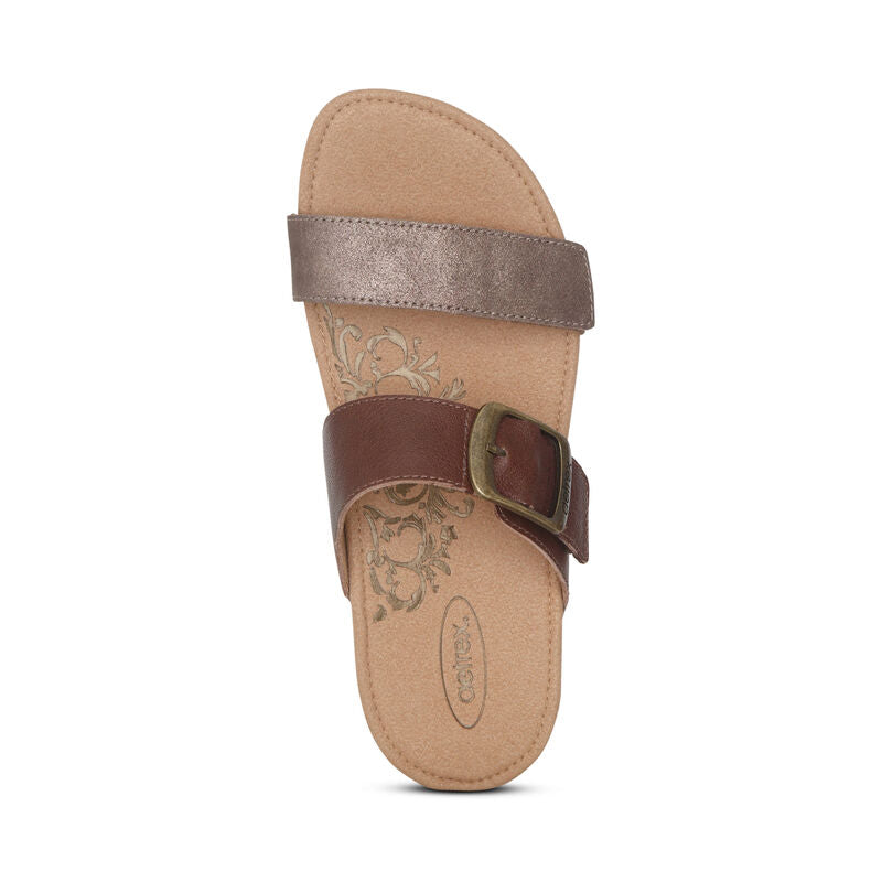 Daisy Adjustable Slides Women Brown - Aetrex Middle East