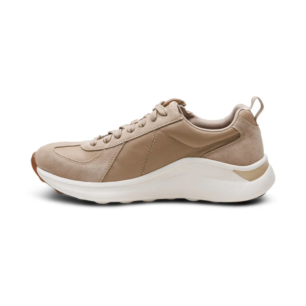 AETREX WOMEN'S ELISE  LACE UP SNEAKERS TAN AF156W - Aetrex Middle East