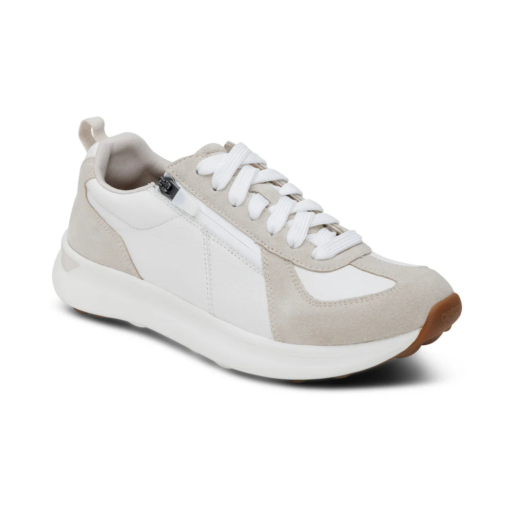 AETREX WOMEN'S ELISE  LACE UP SNEAKERS WHITE AF152W - Aetrex Middle East