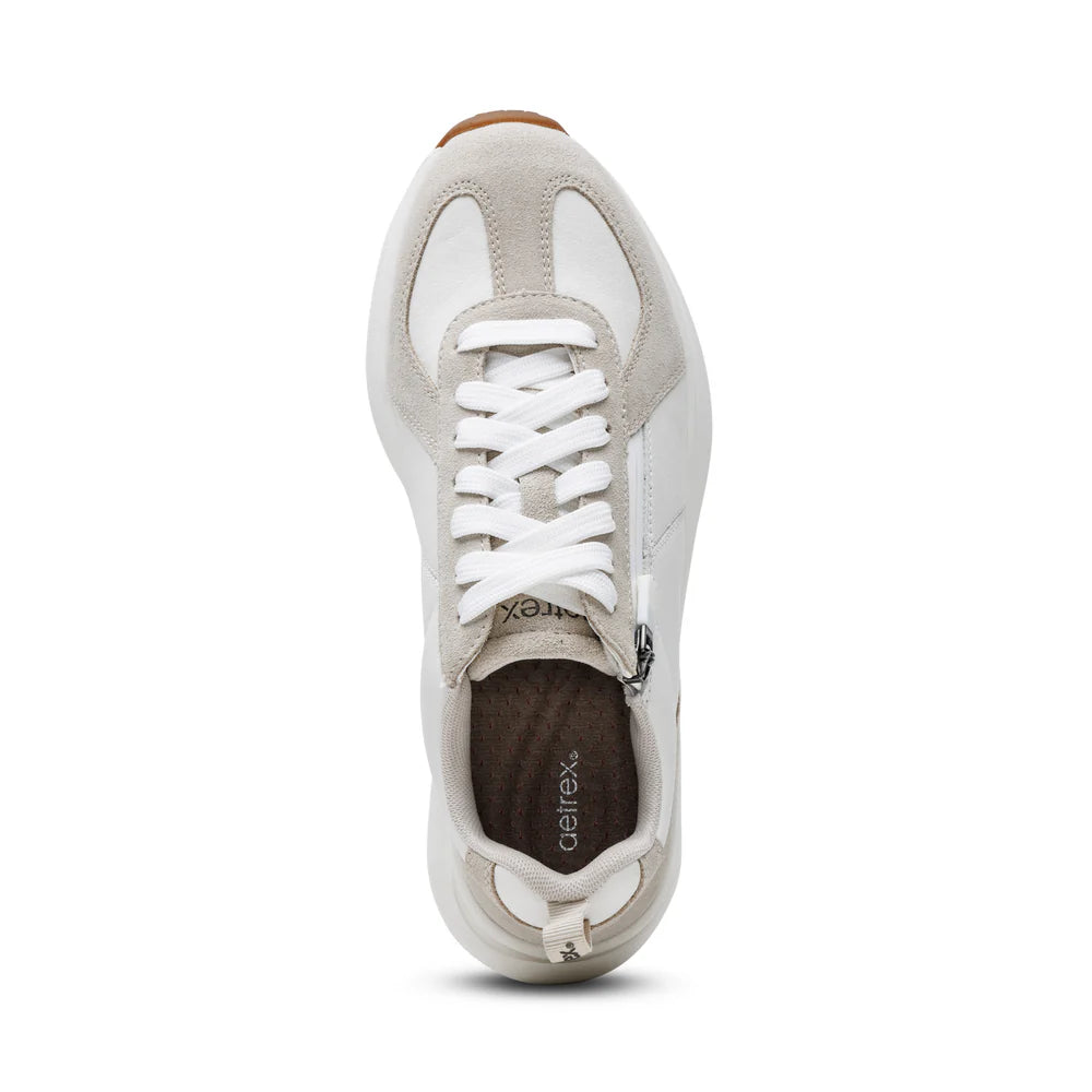 AETREX WOMEN'S ELISE  LACE UP SNEAKERS WHITE AF152W - Aetrex Middle East