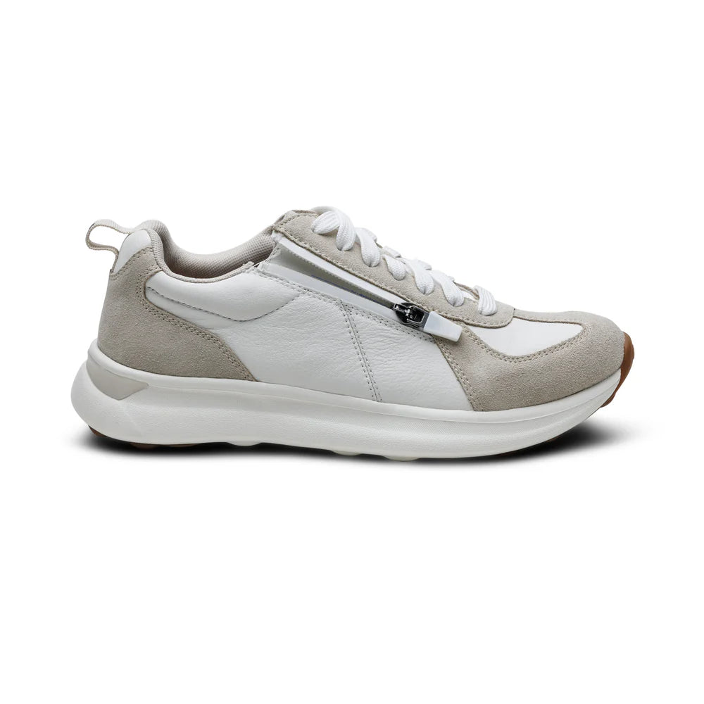 AETREX WOMEN'S ELISE  LACE UP SNEAKERS WHITE AF152W - Aetrex Middle East