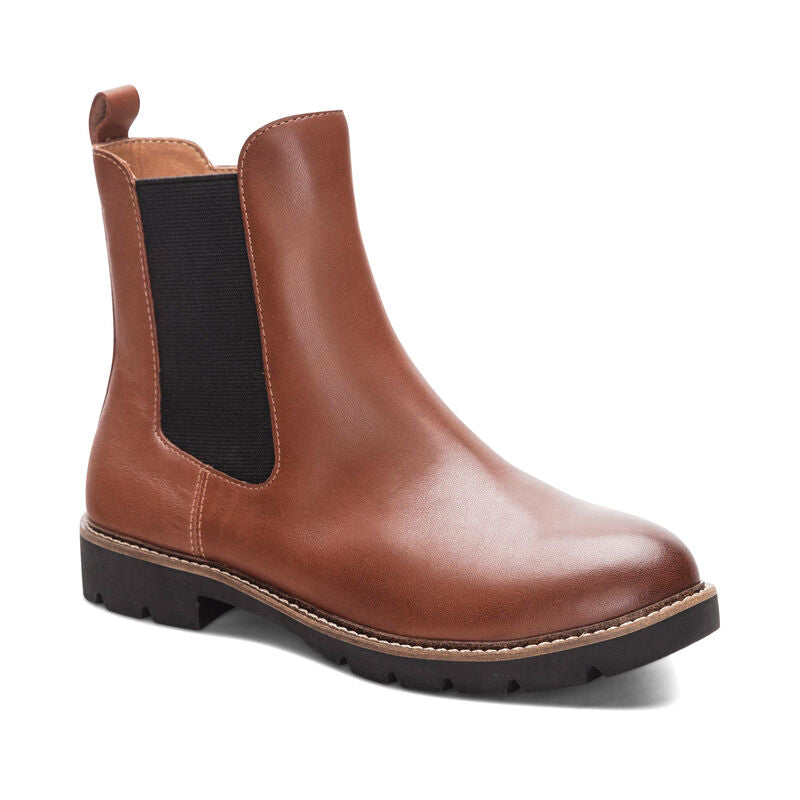 Hannah Women Arch Support Boots Cognac - Aetrex Middle East