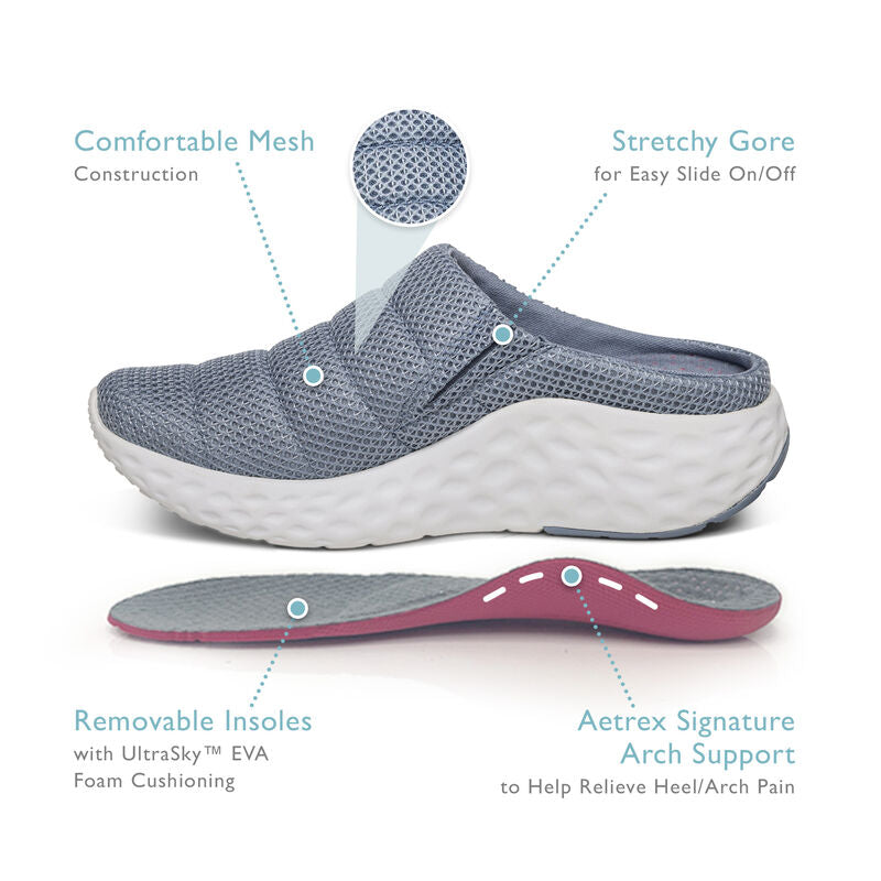 Harley Comfort Clogs Taupe - Aetrex Middle East