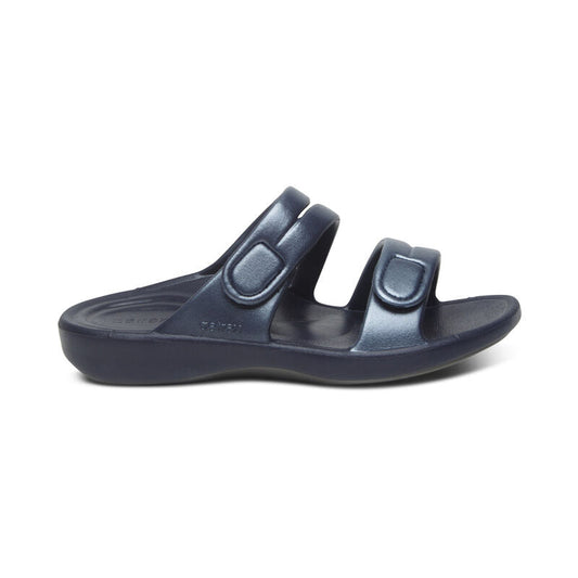 Janey Sport Women Slides Navy - Aetrex Middle East