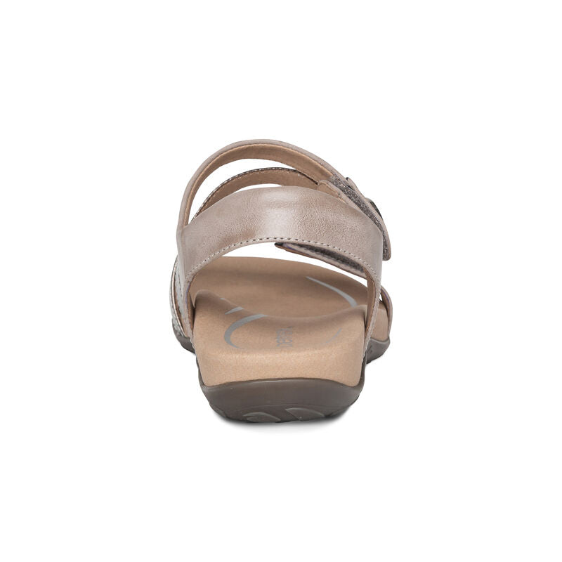 Jess Adjustable Strap Women Sandals Smoke - Aetrex Middle East