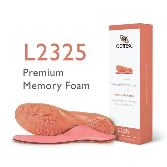 Women's Premium Memory Foam Posted Orthotics W/ Metatarsal Support