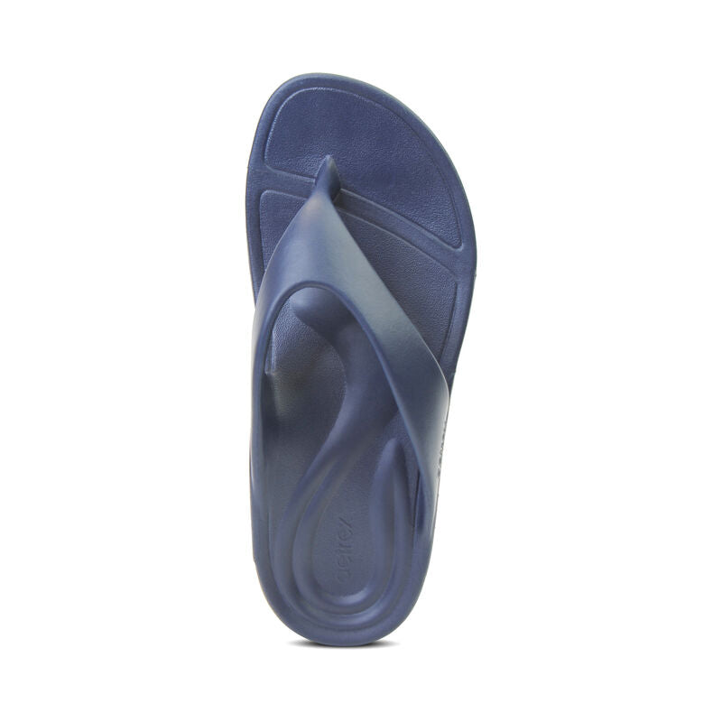 Maui Orthotic Flips Flops Men Navy Aetrex Middle East