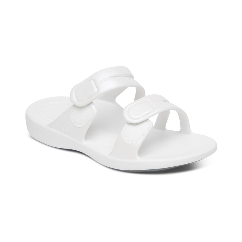 Janey Sport Slides White