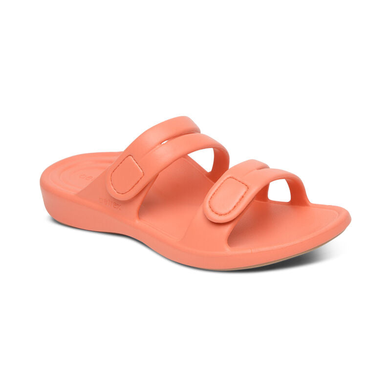 Janey Sport Slides Coral