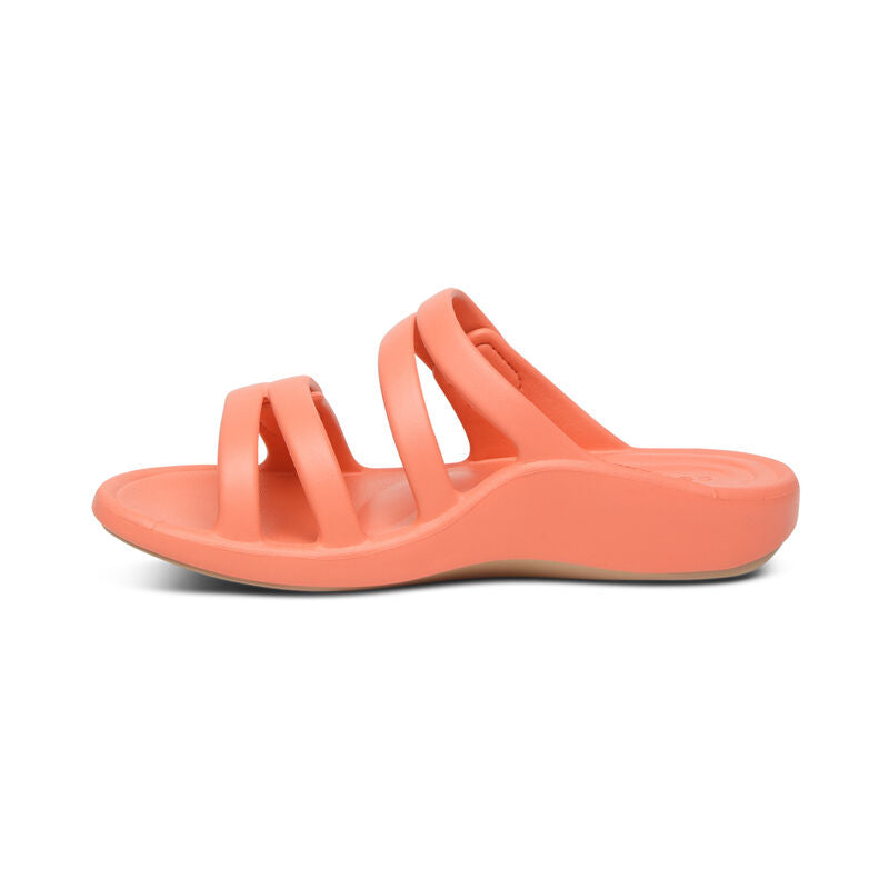 Janey Sport Slides Coral