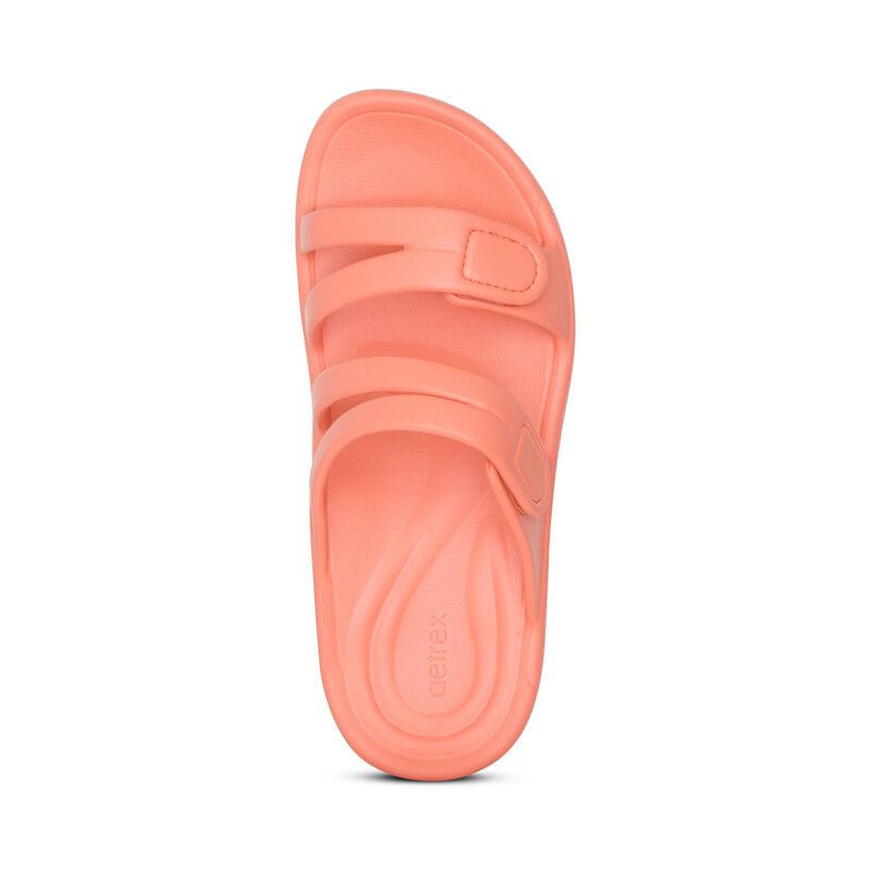 Janey Sport Slides Coral