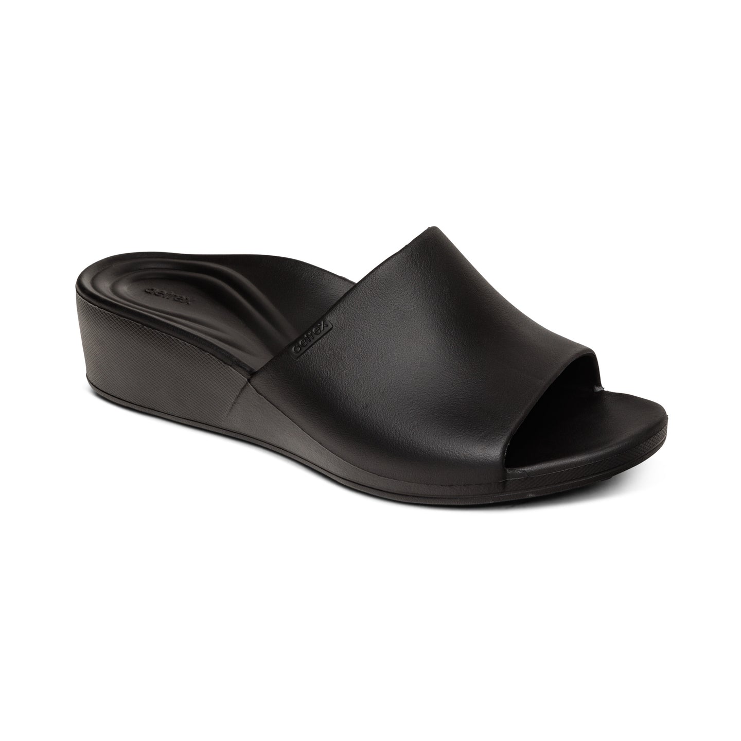 Jamie Orthotic Women Wedge Sandals Black