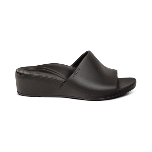 Jamie Orthotic Women Wedge Sandals Black