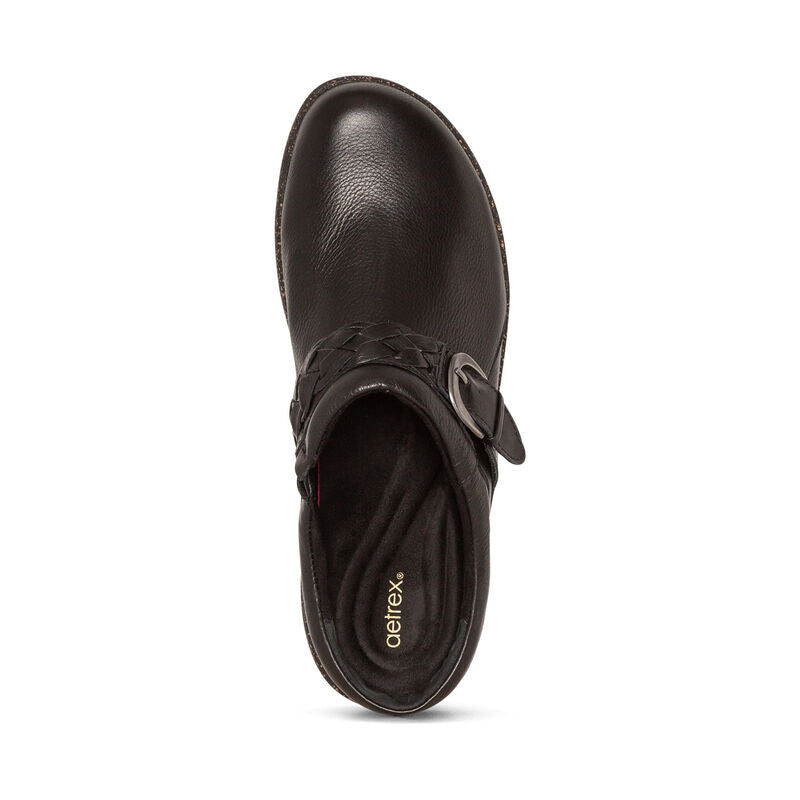 Libby Comfort Clogs Black - Aetrex Middle East
