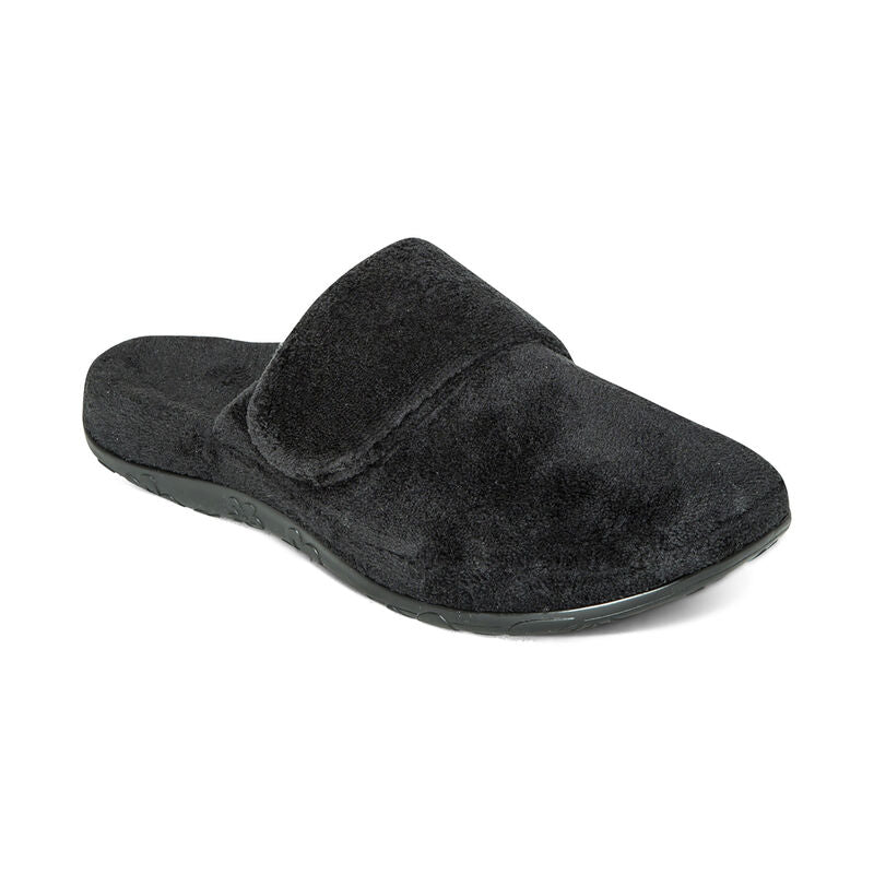 Mandy Closed Toe Slipper Black - Aetrex Middle East