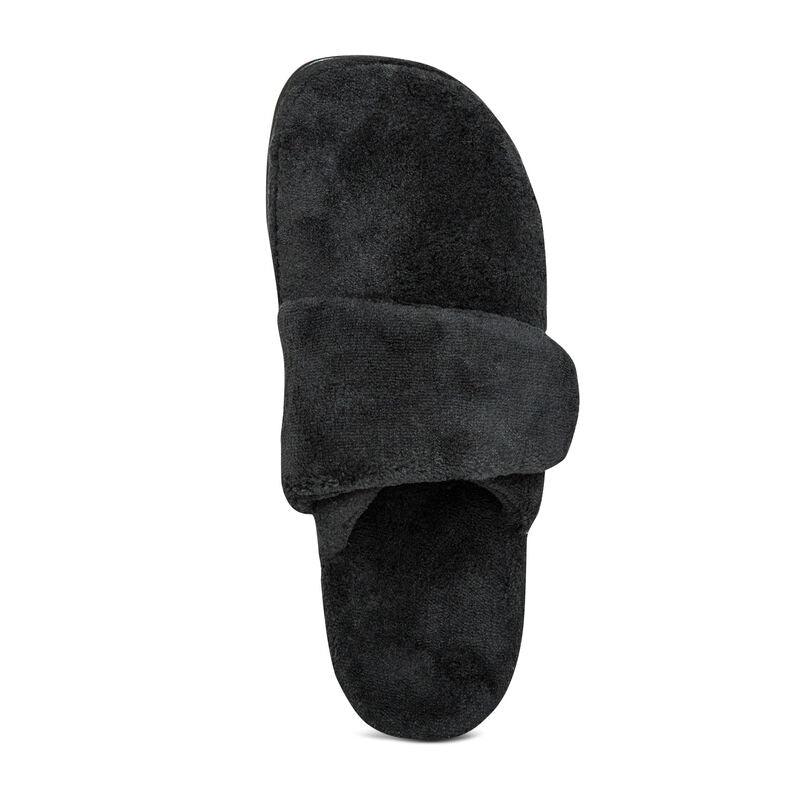 Mandy Closed Toe Slipper Black - Aetrex Middle East