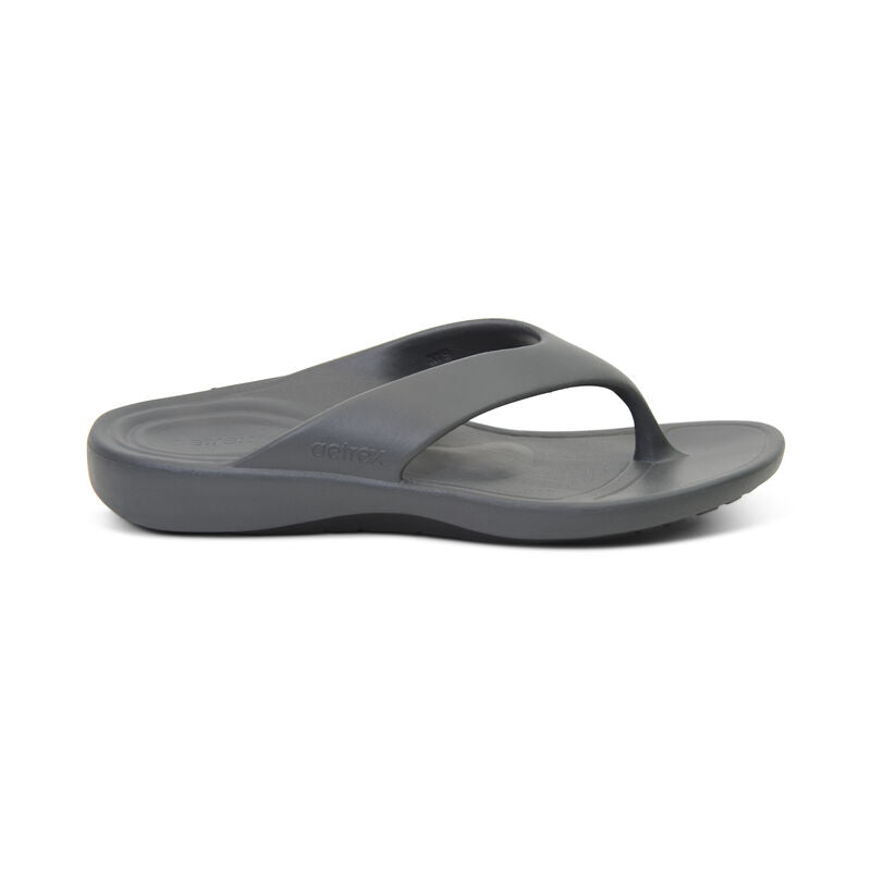 Maui Orthotic Flips Men Charcoal - Aetrex Middle East