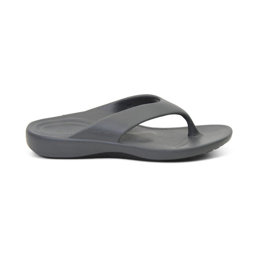 Maui Orthotic Flips Men Charcoal - Aetrex Middle East