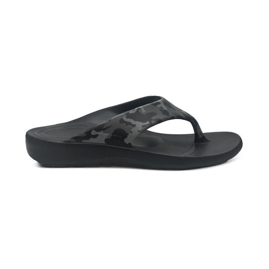 Maui Orthotic Flips Men Charcoal Camo - Aetrex Middle East