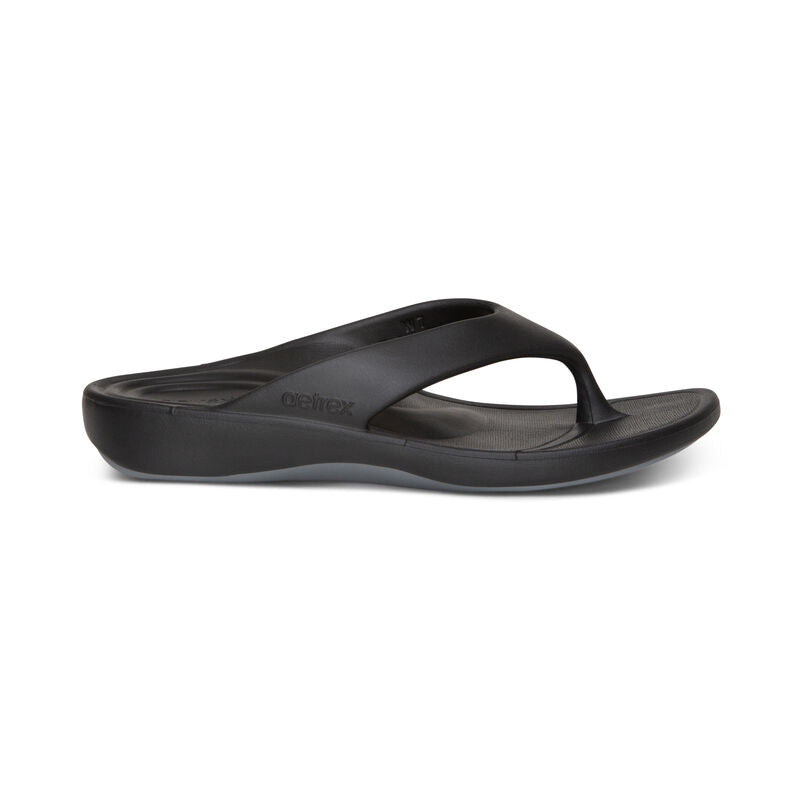 Maui Orthotic Flips Women - Black - Aetrex Middle East