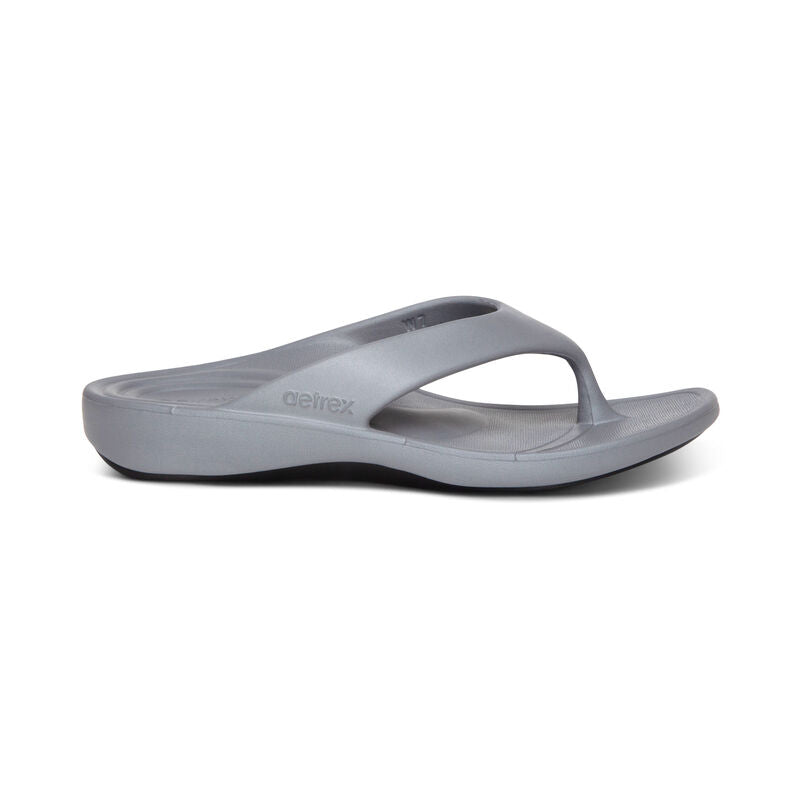 Maui Orthotic Flips Women - Grey - Aetrex Middle East
