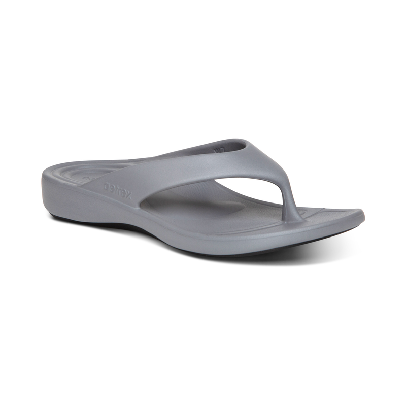 Maui Orthotic Flips Women - Grey - Aetrex Middle East