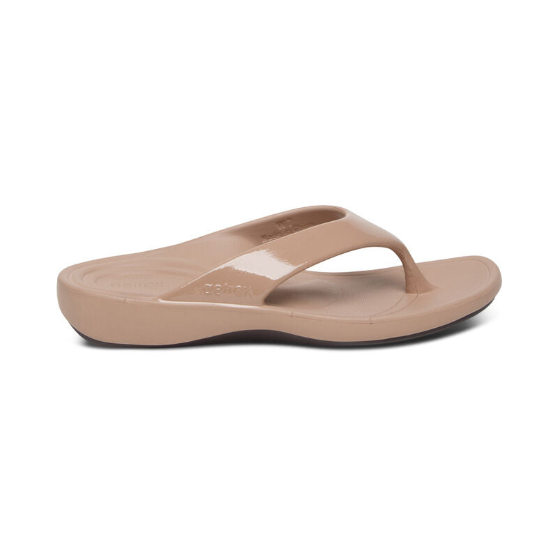 Maui Orthotic Flips Women - Mocha - Aetrex Middle East