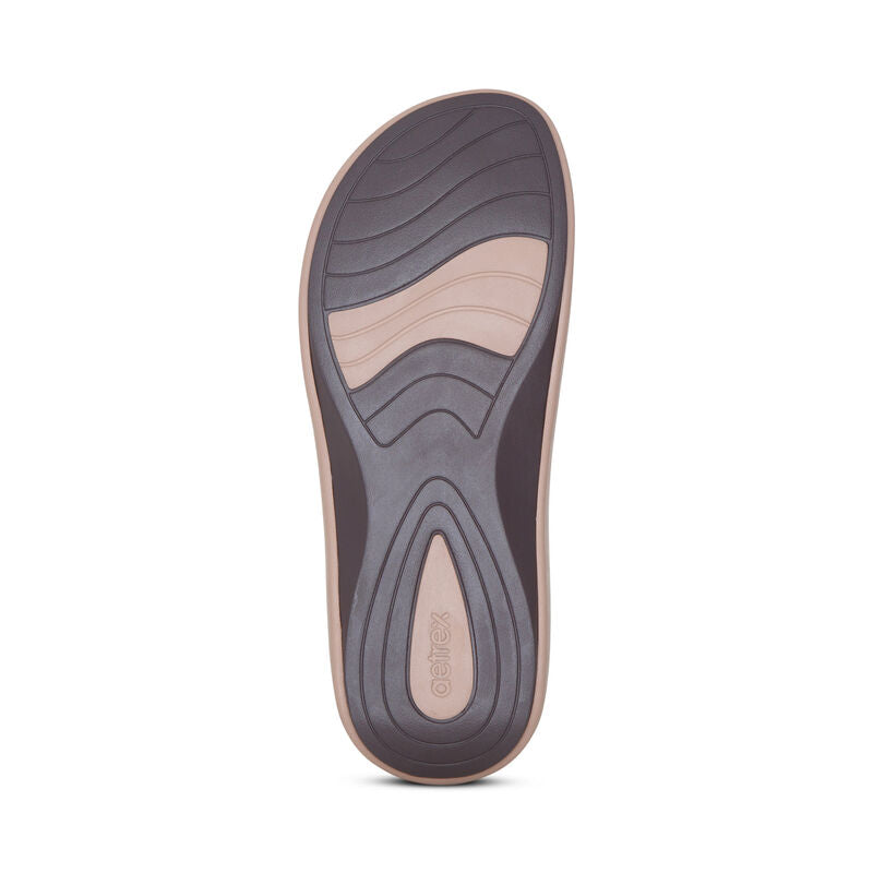 Maui Orthotic Flips Women - Mocha - Aetrex Middle East