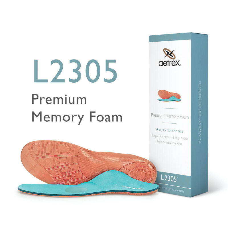 Men's Premium Memory Foam Orthotics W/ Metatarsal Support - Aetrex Middle East