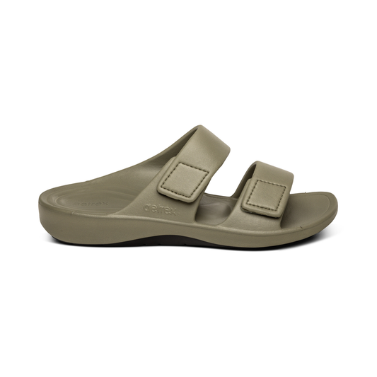 Milos Orthotic Slides Men Army - Aetrex Middle East
