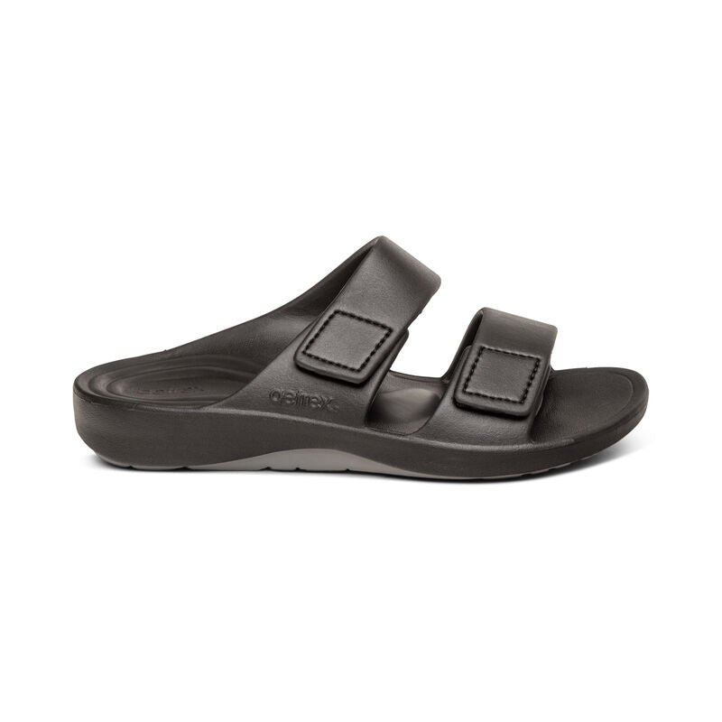 Milos Orthotic Slides Men Black - Aetrex Middle East