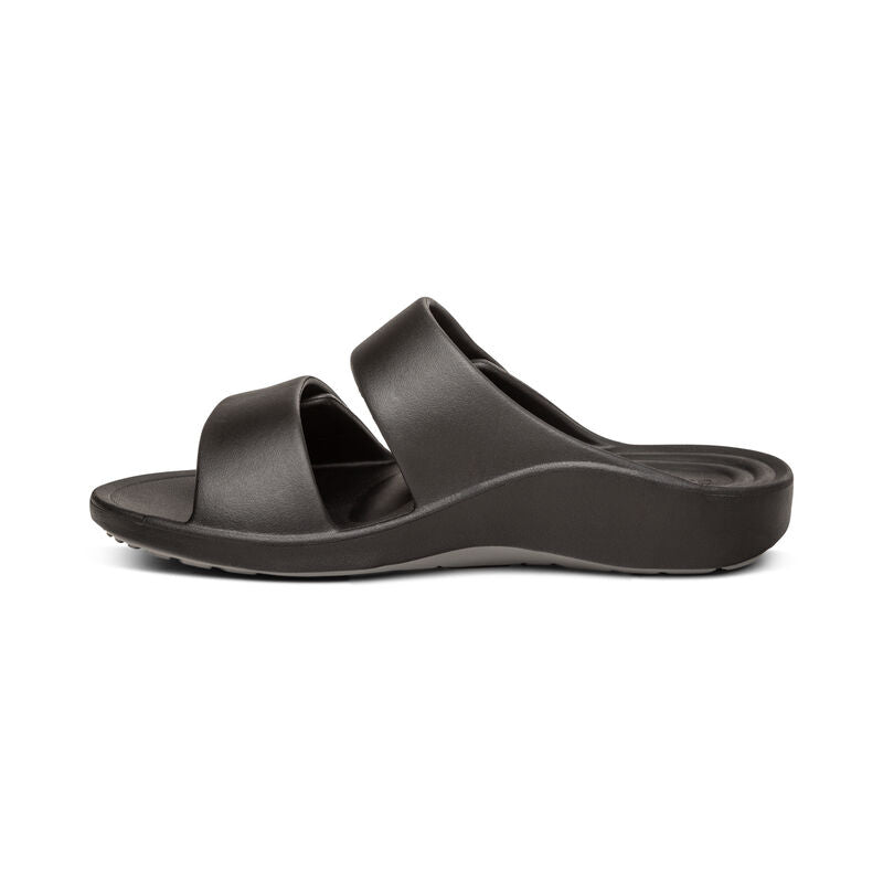 Milos Orthotic Slides Men Black - Aetrex Middle East
