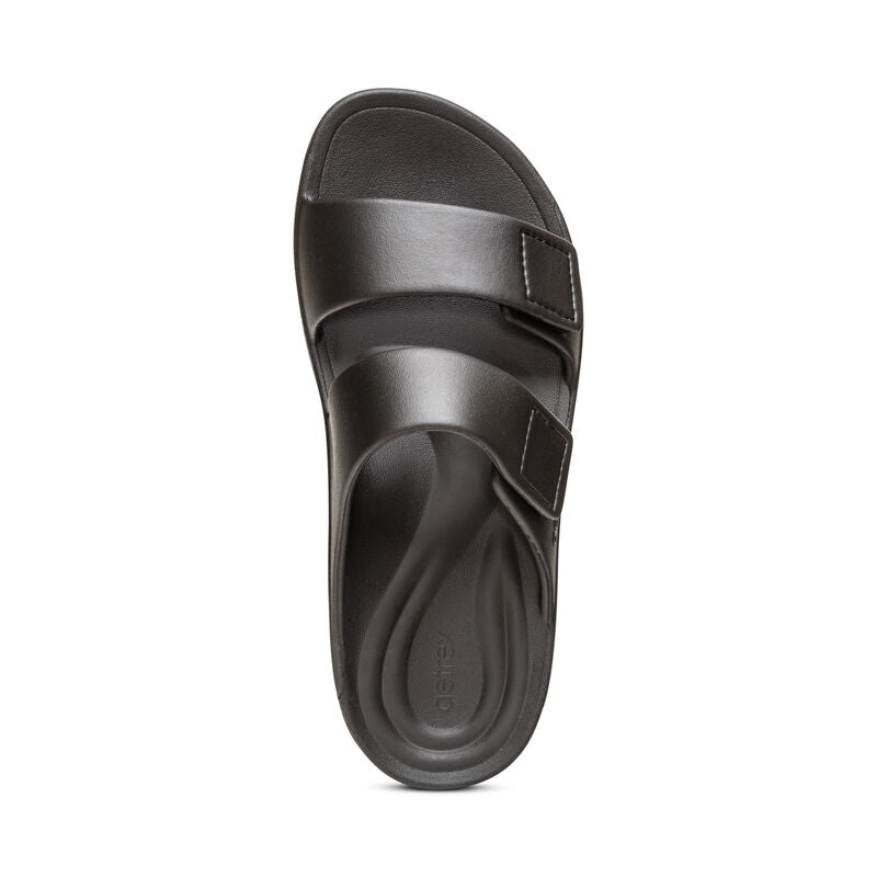 Milos Orthotic Slides Men Black - Aetrex Middle East