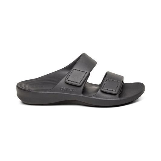 Milos Orthotic Slides Men Charcoal - Aetrex Middle East