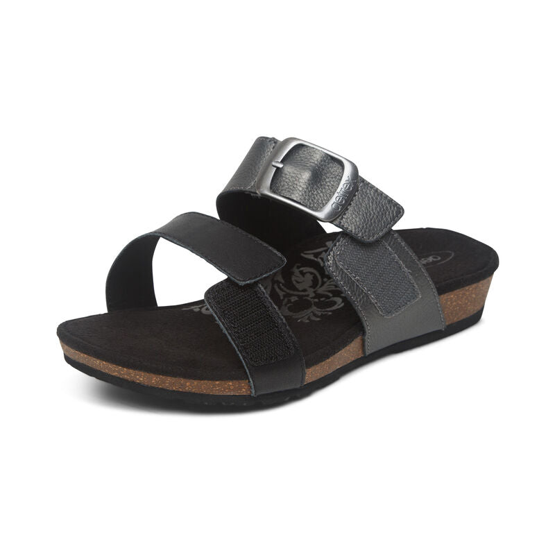 Daisy Adjustable Slides Women Black