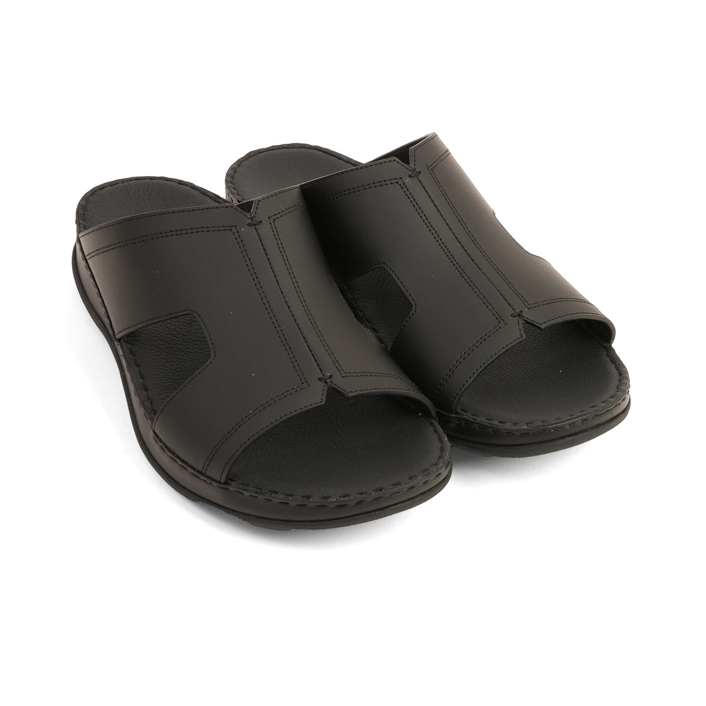 Timeless Unlined Hammered Classic Arabic Sandals Black - Aetrex Middle East