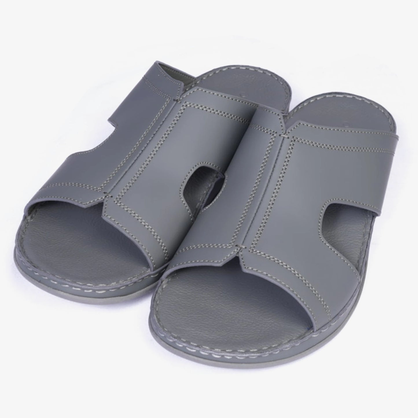 Timeless Unlined Hammered Classic Arabic Sandals Grey - Aetrex Middle East