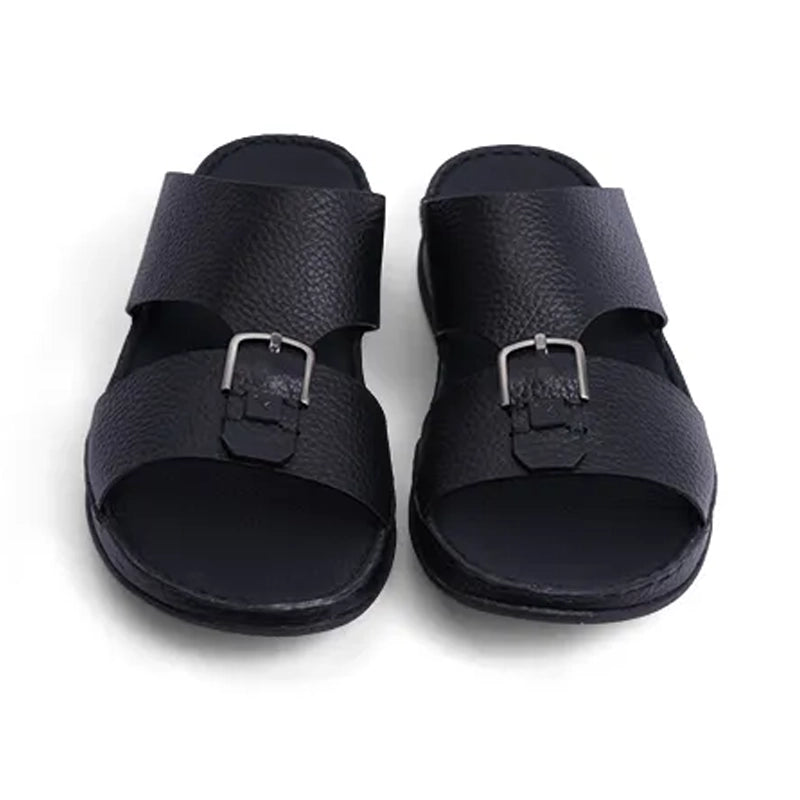 Timeless Unlined Hammered Men Classic Arabic Sandals Black - Aetrex Middle East