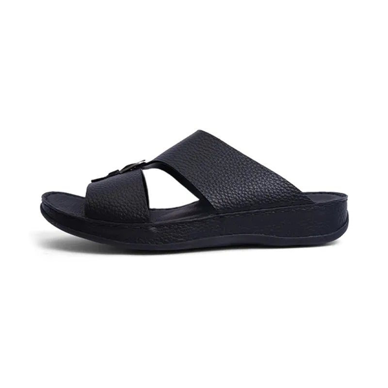 Timeless Unlined Hammered Men Classic Arabic Sandals Black - Aetrex Middle East