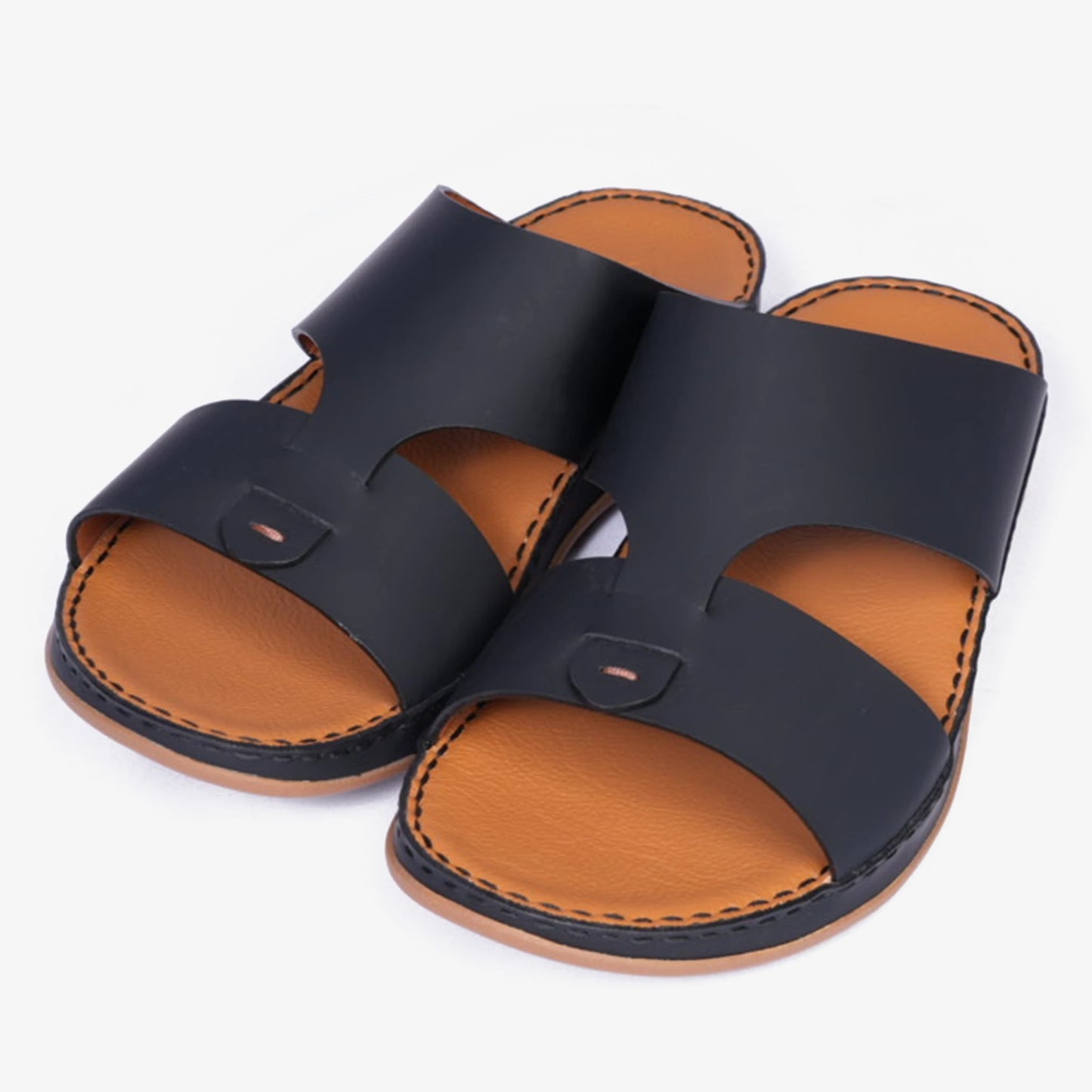 Timeless Unlined Hammered Men Classic Arabic Sandals Navy - Aetrex Middle East