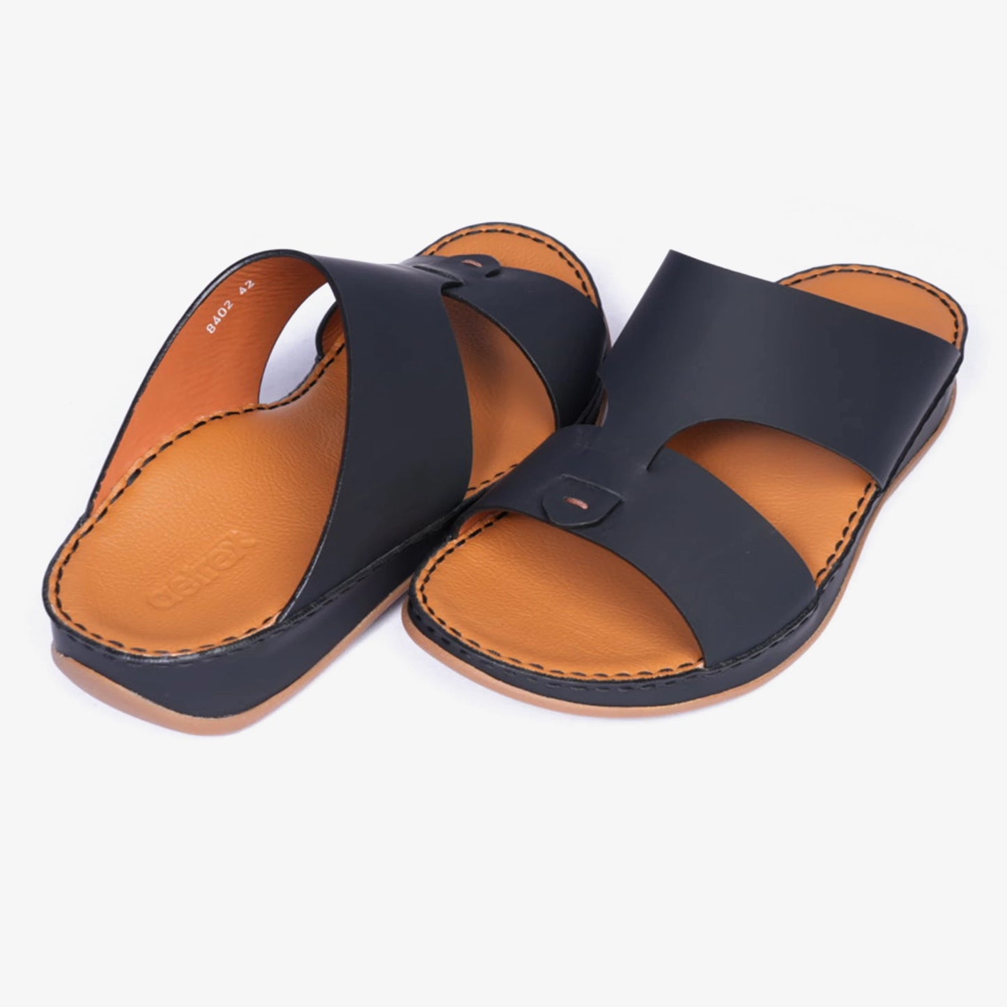 Timeless Unlined Hammered Men Classic Arabic Sandals Navy - Aetrex Middle East
