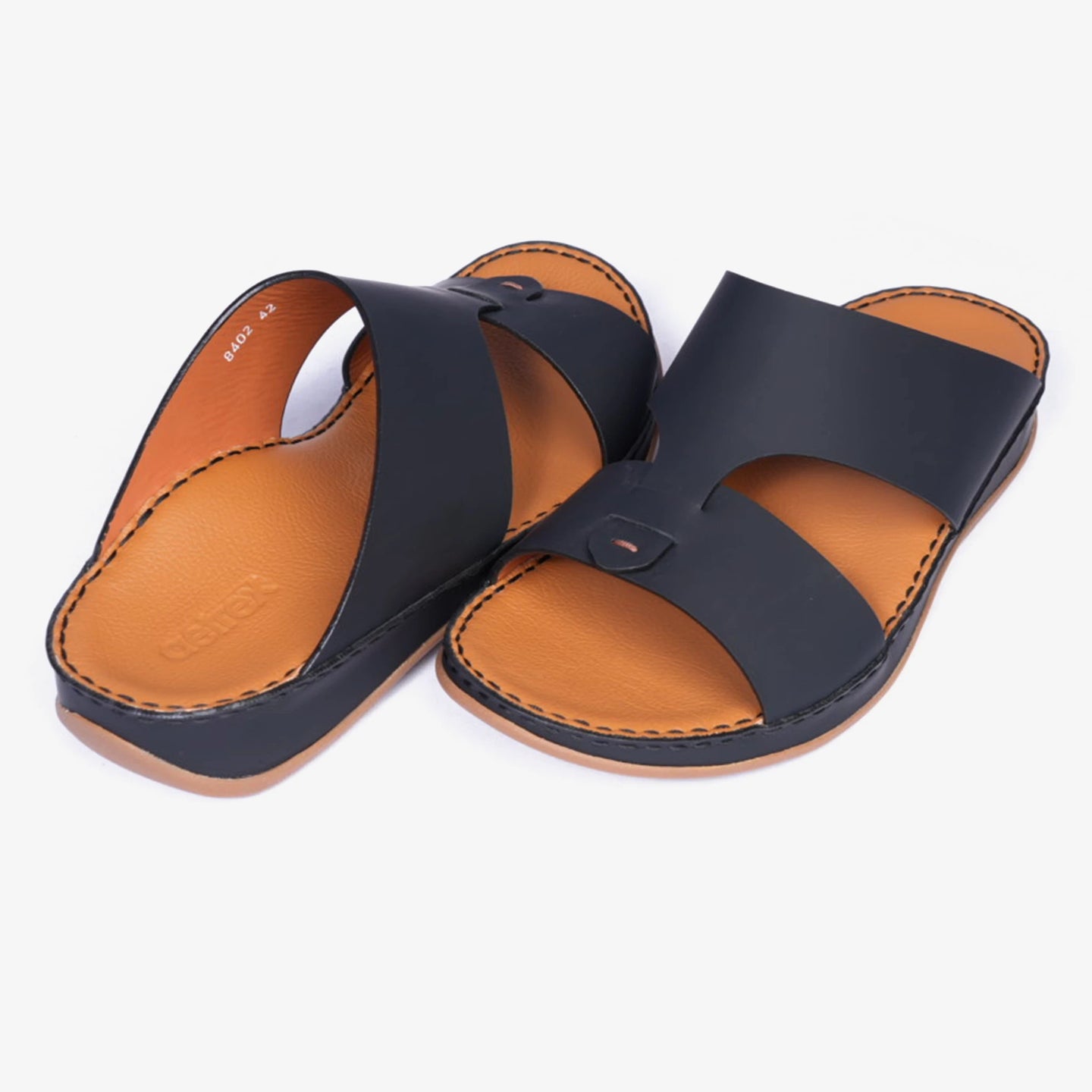 Timeless Unlined Hammered Men Classic Arabic Sandals Navy - Aetrex Middle East