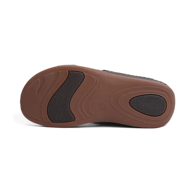 Timeless Unlined Hammered Men Classic Arabic Sandals Truffle - Aetrex Middle East