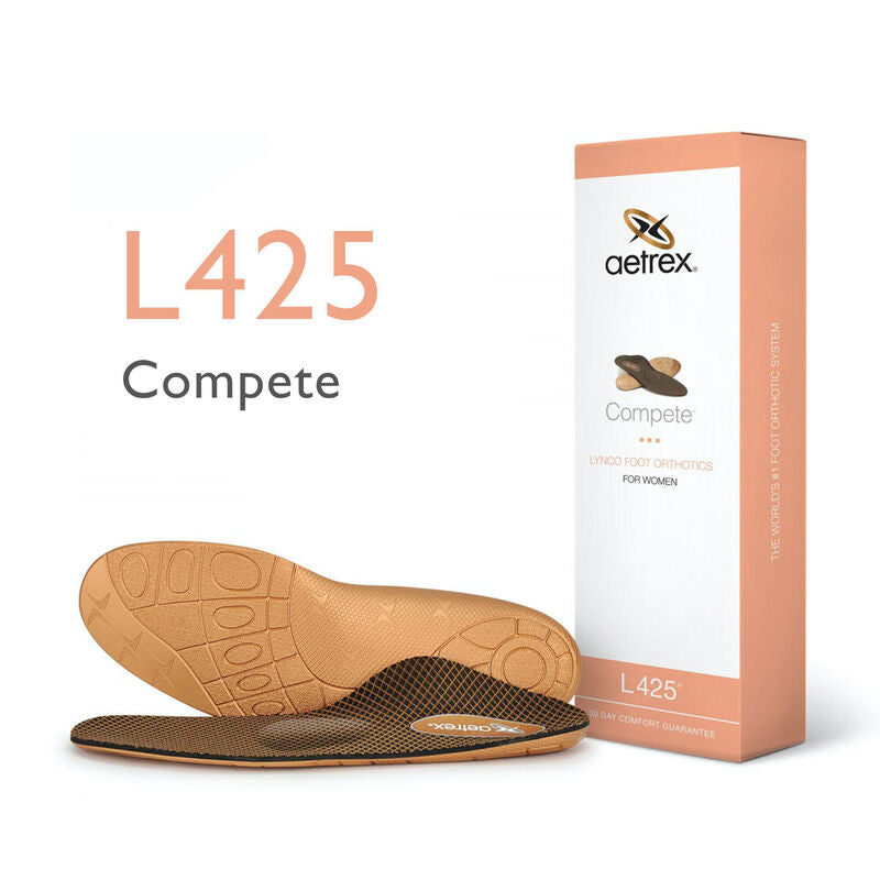 Women's Compete Posted Orthotics W/ Metatarsal Support - Aetrex Middle East